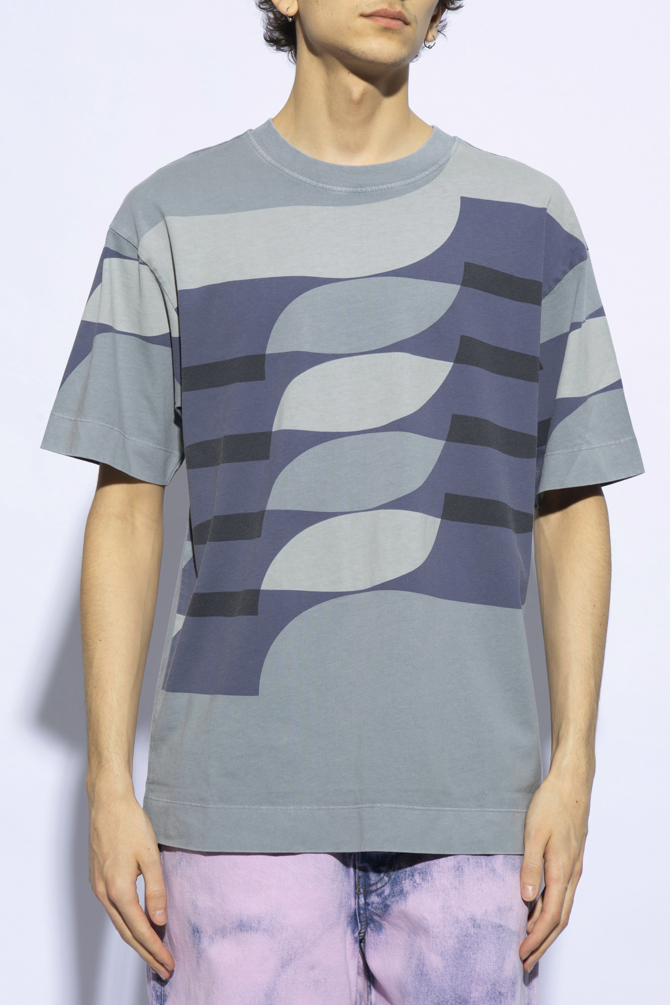 shirt Dries Van Noten - Grey Printed T
